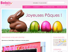 Tablet Screenshot of belaircentre.ch